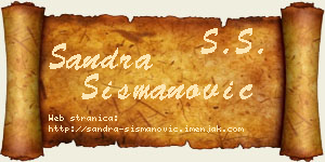 Sandra Šišmanović vizit kartica